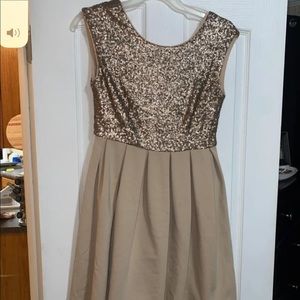 Gold Glitter Dress